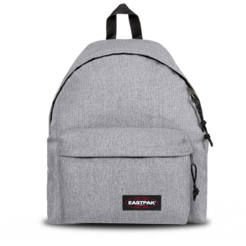 EASTPACK PADDED PAK ZAINO IN POLIESTERE POLIAMMIDE 40X30X18 CM 24 LT SPALLACCI IMBOTTITI ANTISCIVOLO TASCA FRONTALE SUNDAY GREY